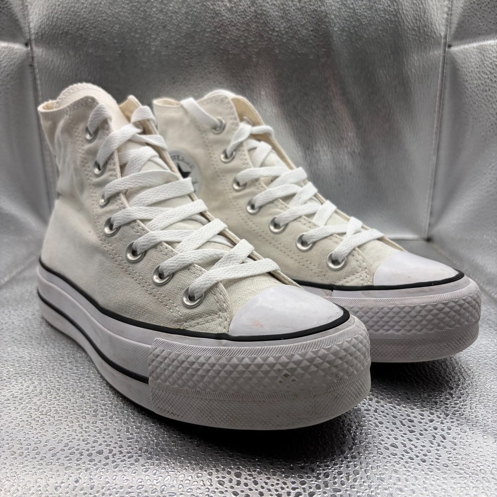Size 6 Converse Chuck Taylor All Star Platform High White Womens Shoes 560846C
